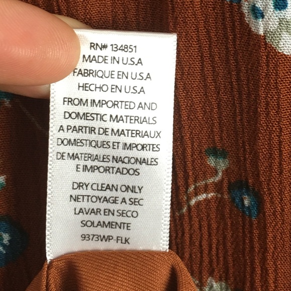 Wayf V-Neck Gauzy Floral Short Sleeve Maxi Dress in Brown - Picture 10 of 11